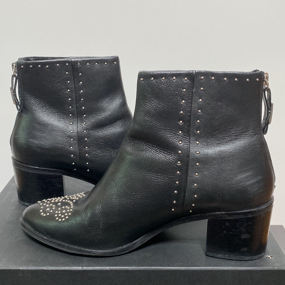 Dune “Queenie” Leather Studded Boots